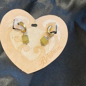Brighton Gold and Olive Earrings NWT
